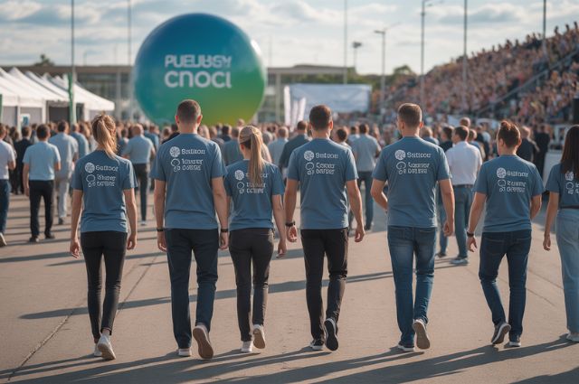 Camisetas personalizadas para eventos 50% mais visíveis